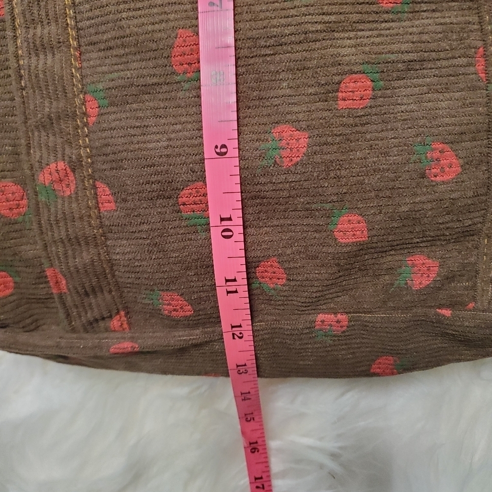 Brown Corduroy Strawberry π Bag - Picture 6 of 9